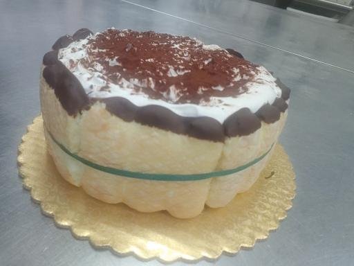 Tiramisu cocoa top