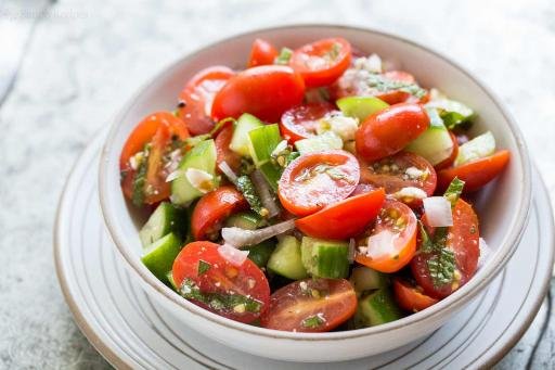 Cucumber, Tomato & Onion Salad